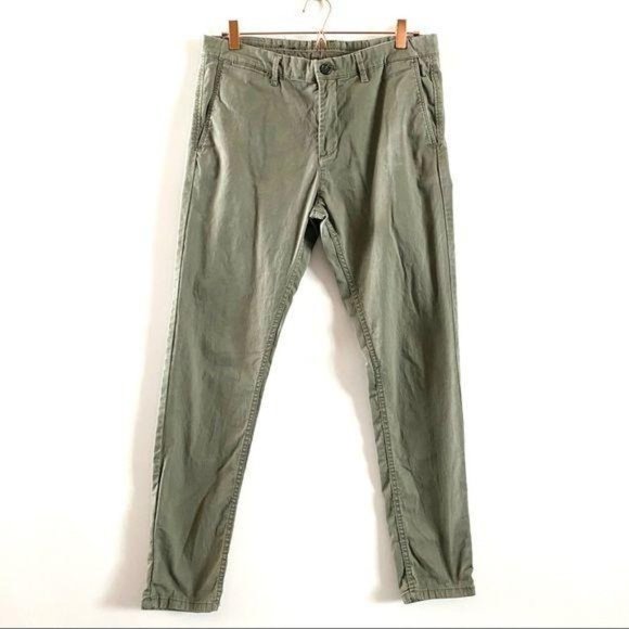 Zara Other - Zara Man Military green khaki chino pants 32 flat